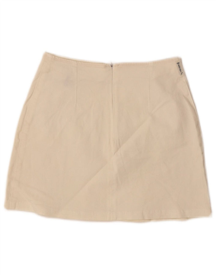 Armani Mini jupe taille haute pour femme IT 40 Small W24 coton blanc