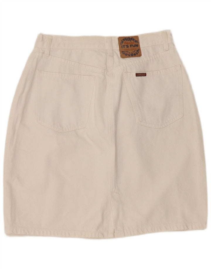 CARRERA Jupe en jean pour femme IT 42 Medium W32 Blanc Coton