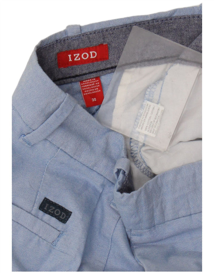 Izod Short Chino Homme W30 Bleu Moyen Coton
