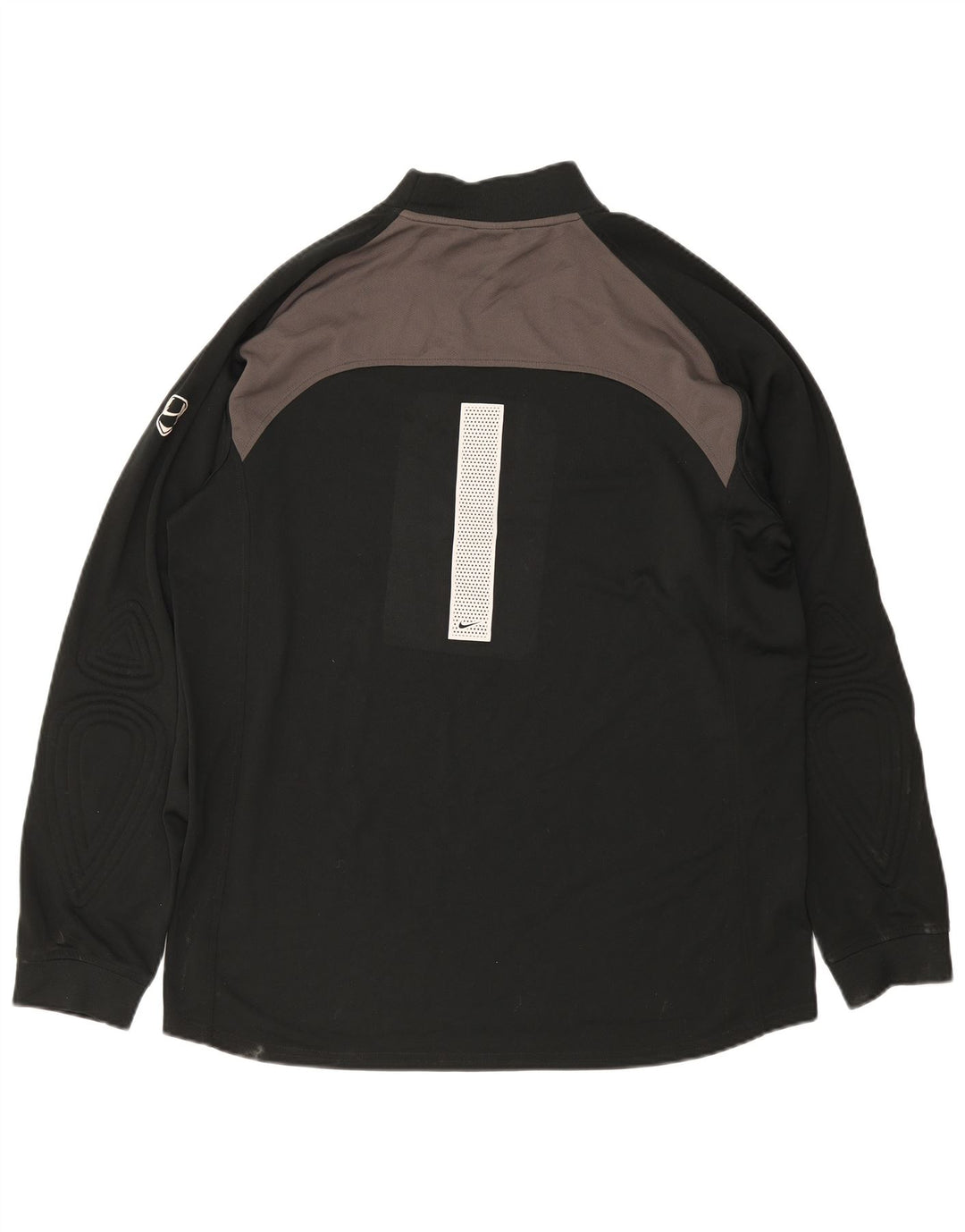 NIKE Haut à manches longues pour hommes UK 45/47 XL Noir Colourblock Polyester