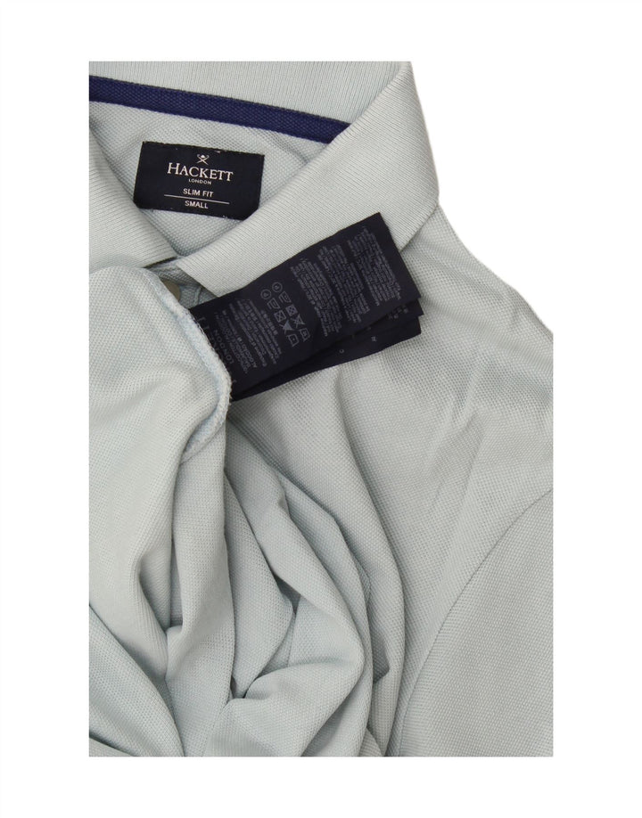 Hackett Polo Slim Fit Homme Petit Bleu Coton