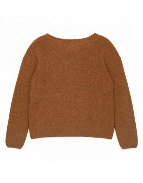 La Maille Sézane Womens Crop Cardigan Sweater UK 10 Petit Marron Mohair