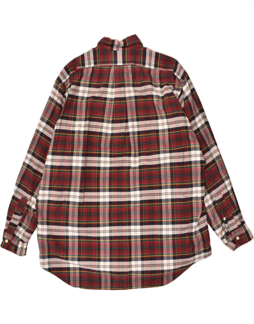 RALPH LAUREN Chemise Homme Grand Carreau Rouge Coton