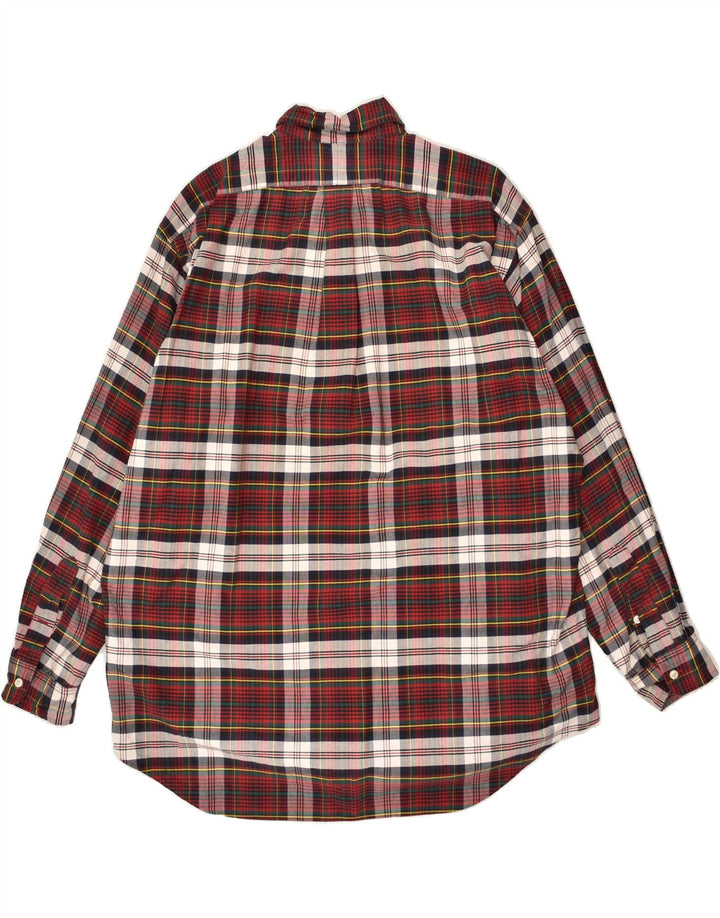 RALPH LAUREN Chemise Homme Grand Carreau Rouge Coton