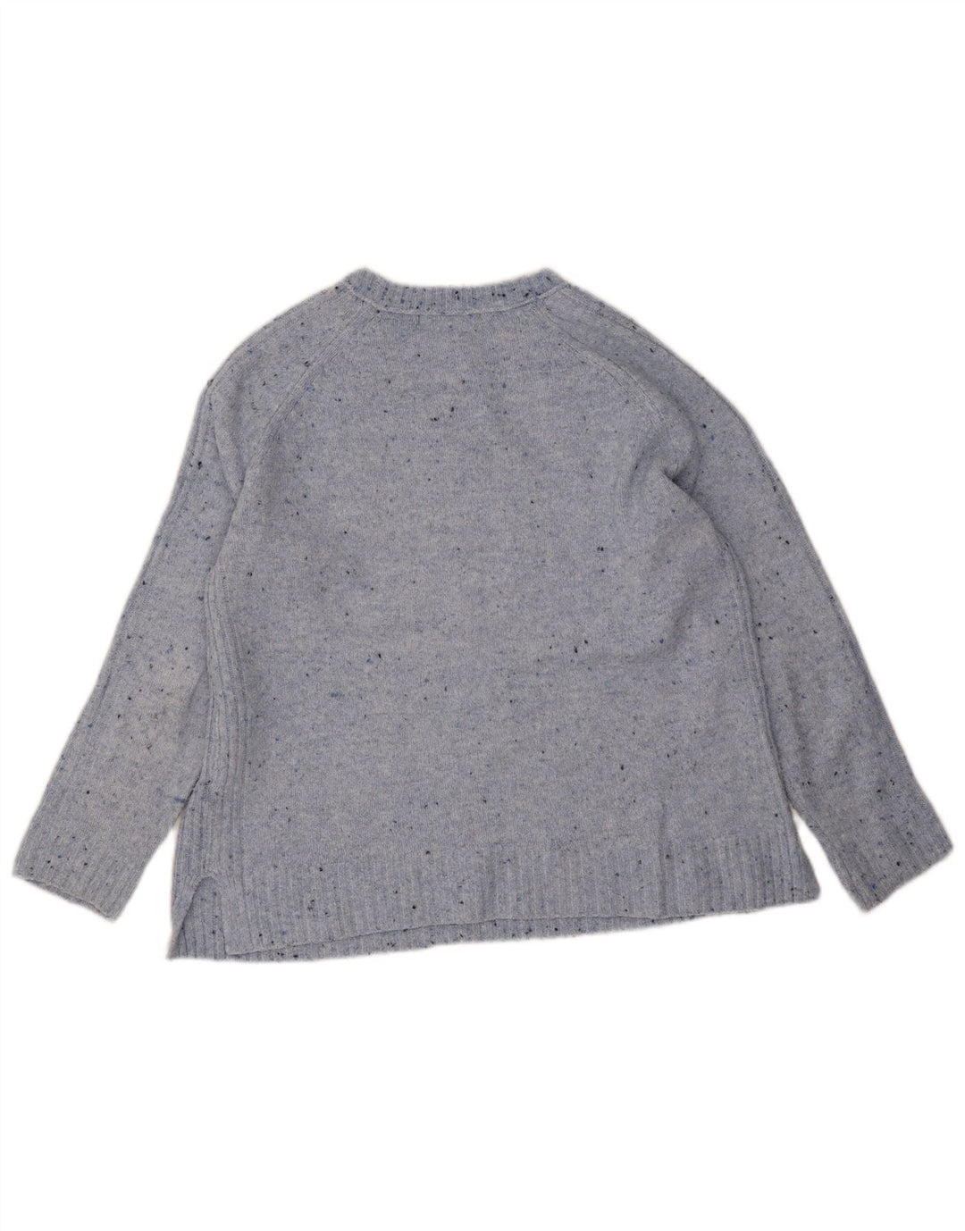 Marks & Spencer Pull col bateau pour femme UK 14 Bleu moyen moucheté