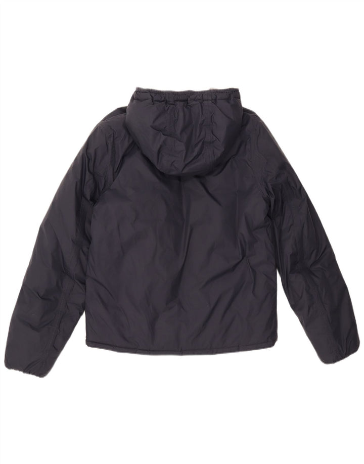 K-Way Veste matelassée réversible à capuche pour homme UK 38 Bleu marine moyen Polyamide