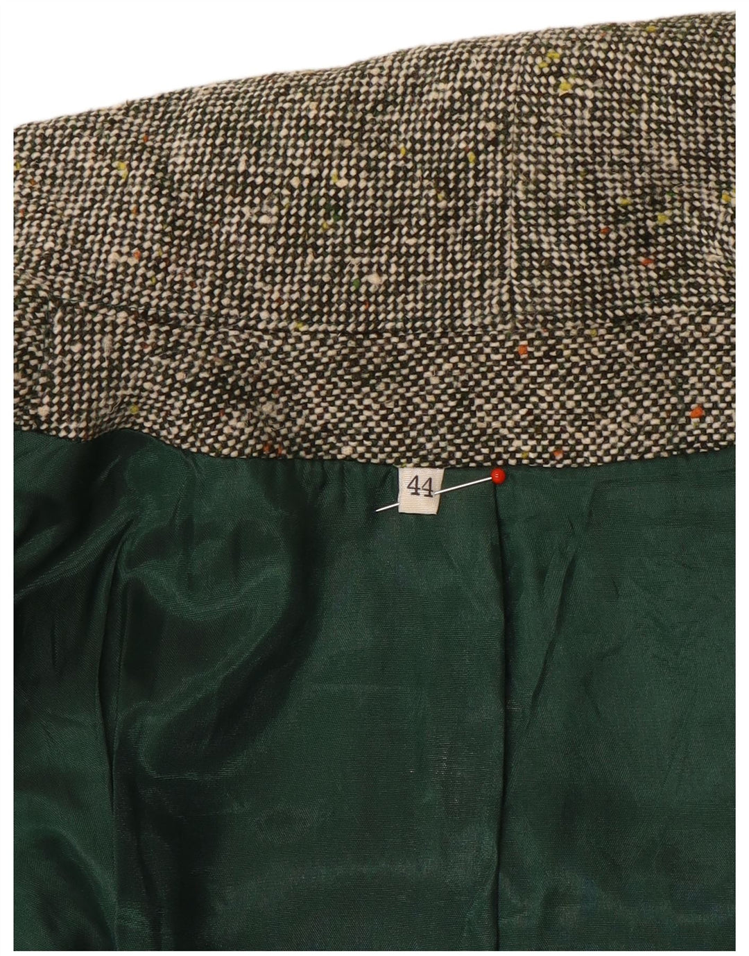 Manteau Cape Femme Vintage IT 44 Gris Moyen Moucheté