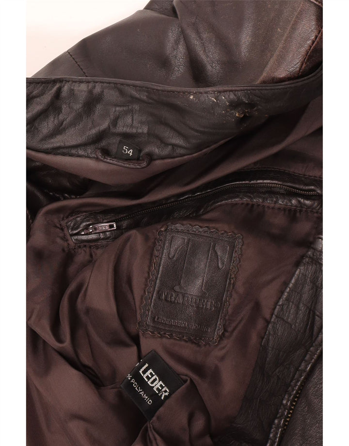Trapper Veste en cuir pour homme IT 54 2XL Cuir marron
