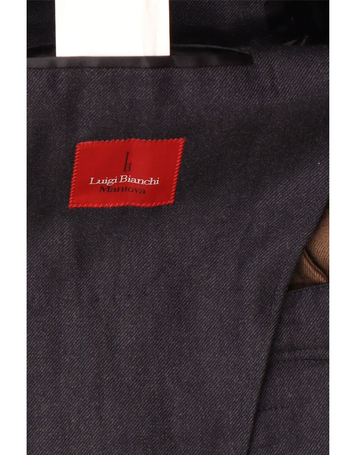 LUIGI BIANCHI Veste blazer longue pour homme IT 48 Bleu marine moyen classique