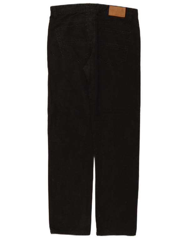 French Connection Mens Straight Casual Trousers W32 L31 Black Cotton