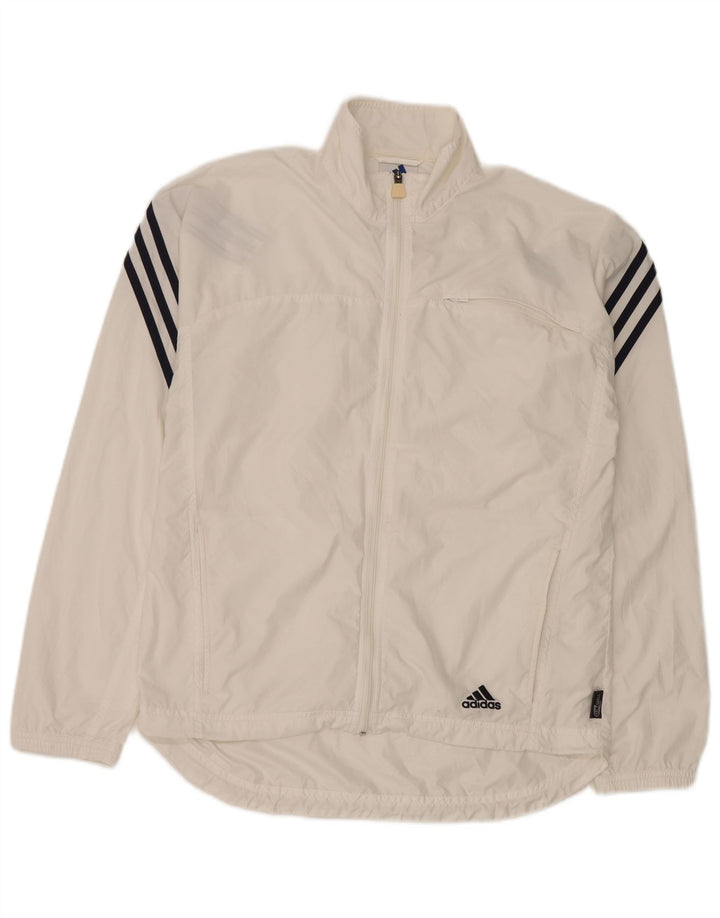 Adidas Veste de survêtement pour homme Petit Blanc Polyester