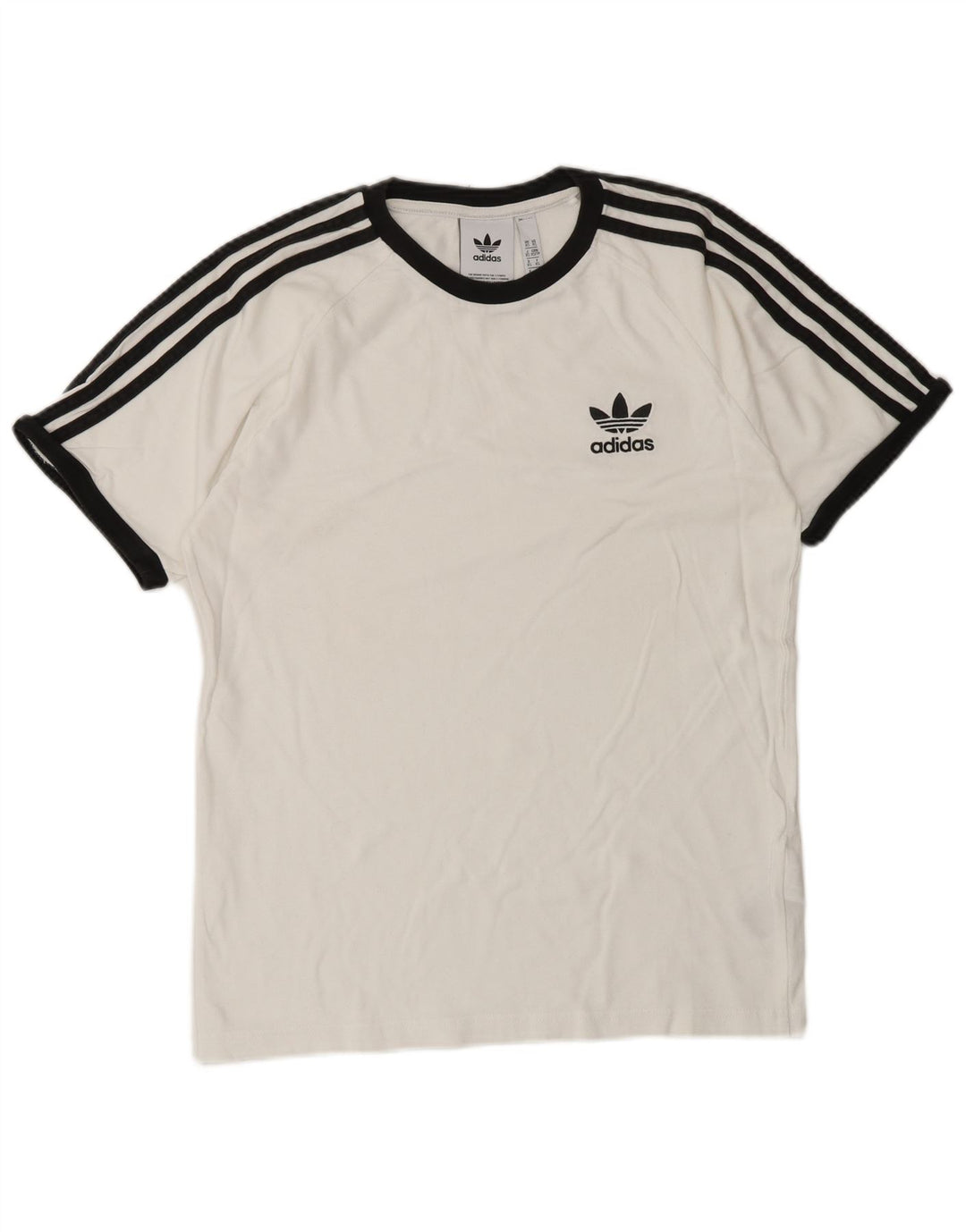 ADIDAS T-Shirt Homme Top XS Blanc Coton