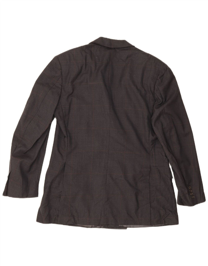 Polo Ralph Lauren Veste blazer double boutonnage pour homme UK 40 Grand carreaux gris