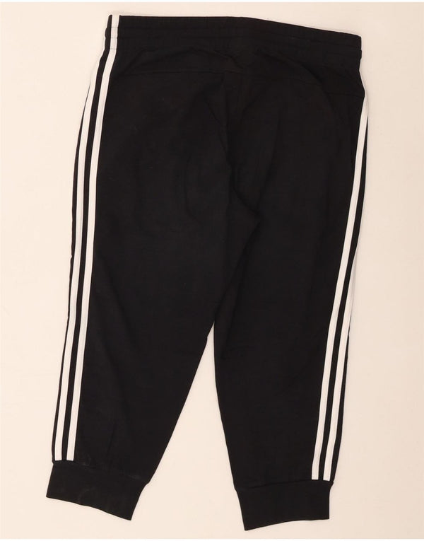 Adidas Femmes Capri Survêtement Pantalon Joggers UK 12/14 Moyen Noir