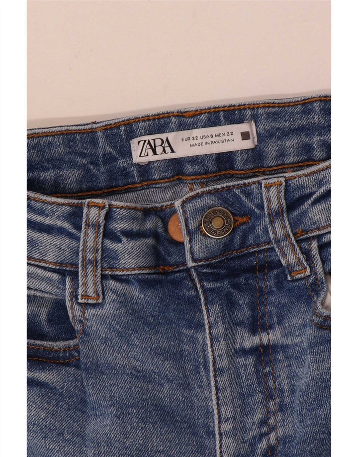 Zara Jean évasé pour femme EU 32 2XS W22 L34 Bleu