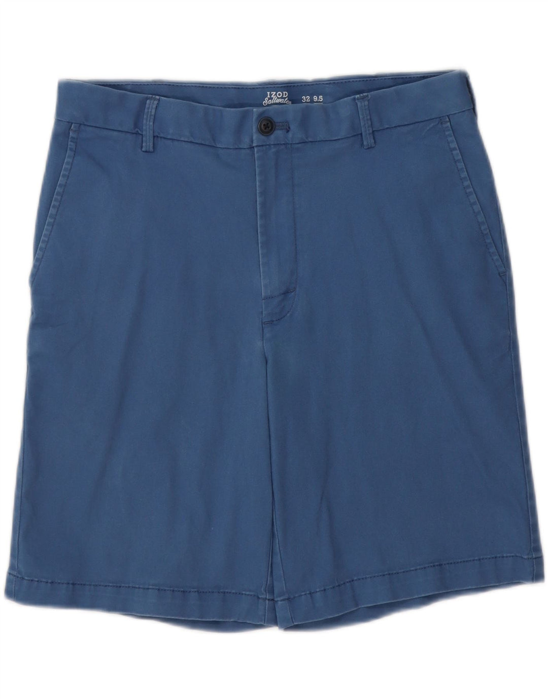 IZOD Mens Salt Water Chino Shorts W32 Medium Blue Cotton Vintage Izod and Second-Hand Izod from Messina Hembry 