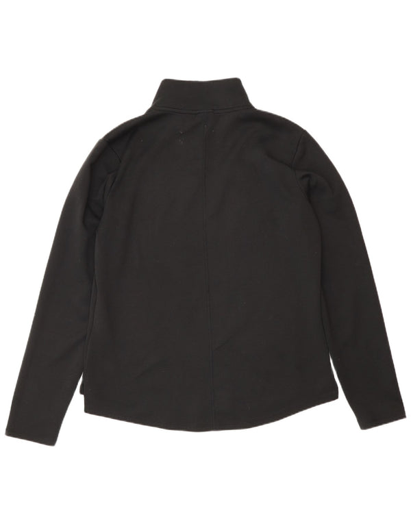 Nike Haut de survêtement à col zippé Therma-Fit pour femme UK 14 Noir moyen