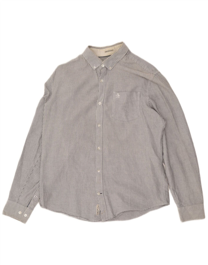 Penguin Chemise Slim Heritage Homme Grise à Rayures Larges