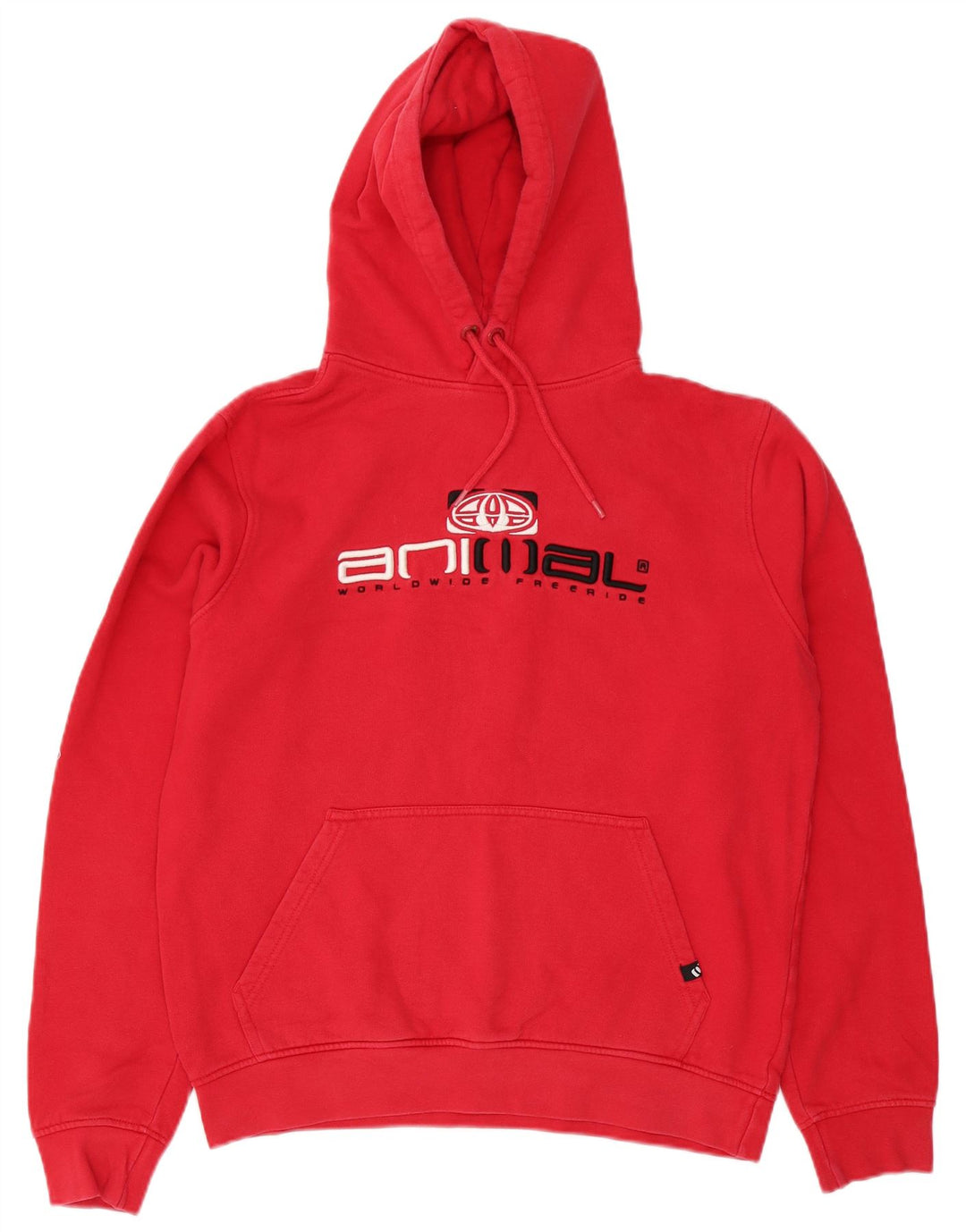 Animal Pull à Capuche Graphique Homme Rouge Moyen Coton