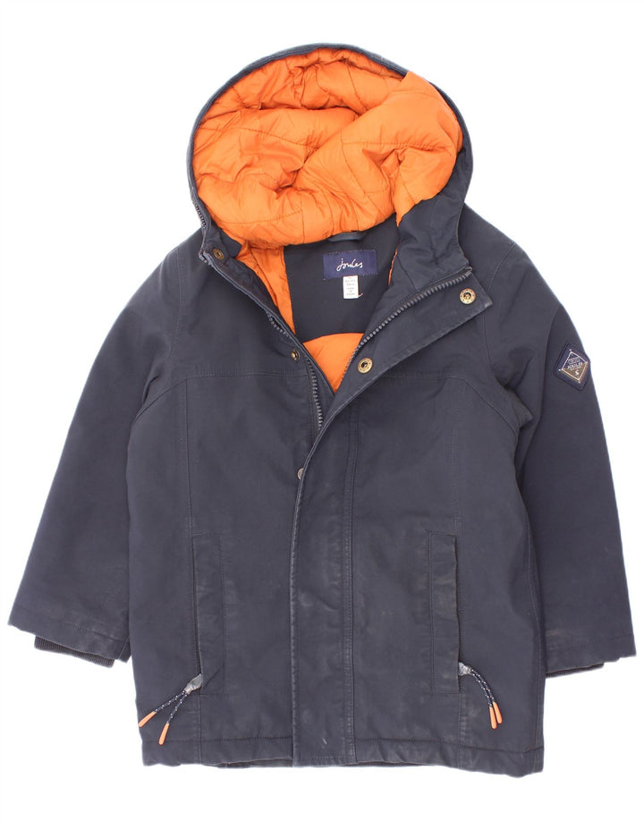Joules Veste matelassée à capuche garçon 4-5 ans Bleu marine Polyester