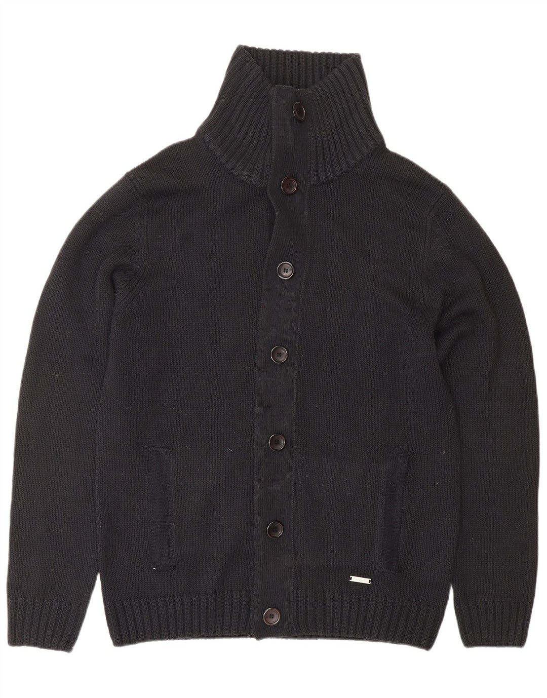 PIERRE CARDIN Pull Cardigan Homme Grand Bleu Marine Acrylique