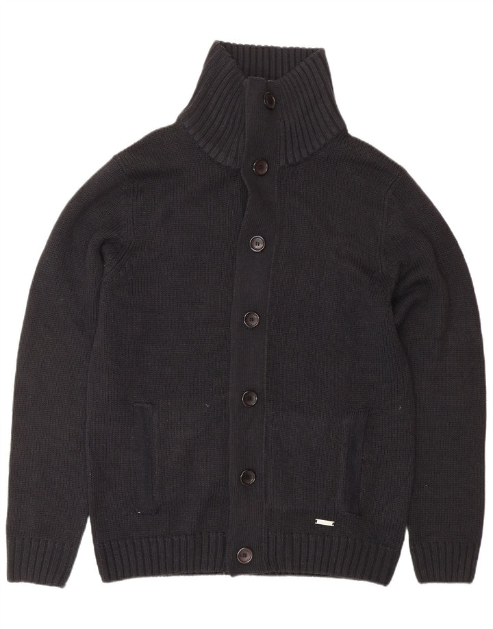 PIERRE CARDIN Pull Cardigan Homme Grand Bleu Marine Acrylique