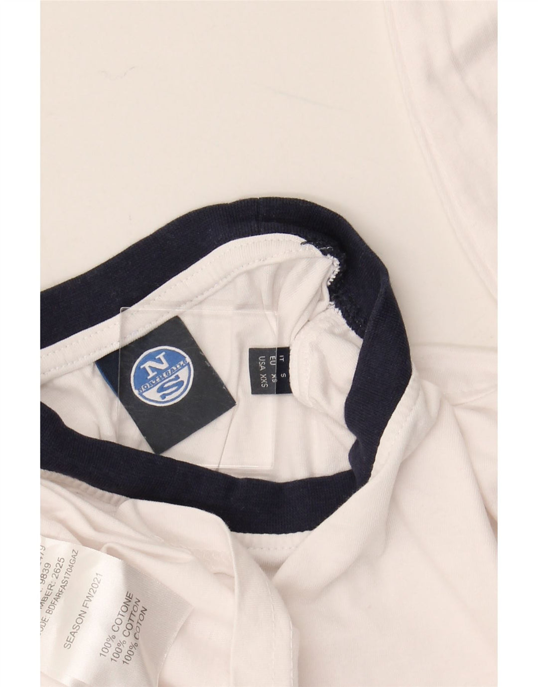 NORTH SAILS Haut Homme Manches Longues XS Blanc Coton