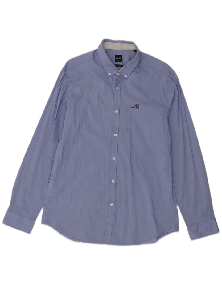 Hugo Boss Chemise Regular Fit XL Bleu Coton