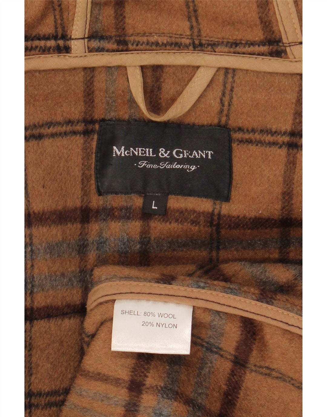 McNeil & Grant Duffle-coat surdimensionné à capuche pour femme UK 16 Grande laine noire