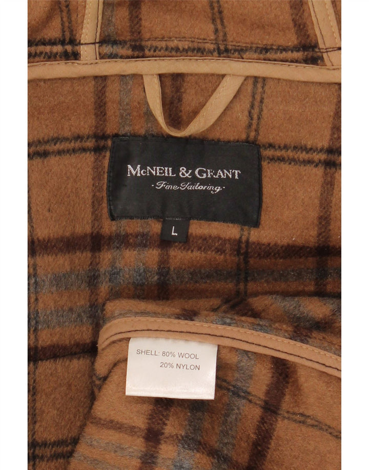 McNeil & Grant Duffle-coat surdimensionné à capuche pour femme UK 16 Grande laine noire