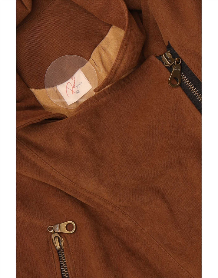 veste utilitaire femme vintage EU 42 Grand Brun