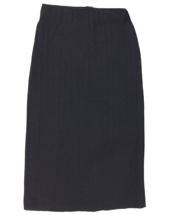 Jupe Midi Femme Zara Medium W28 Bleu Marine