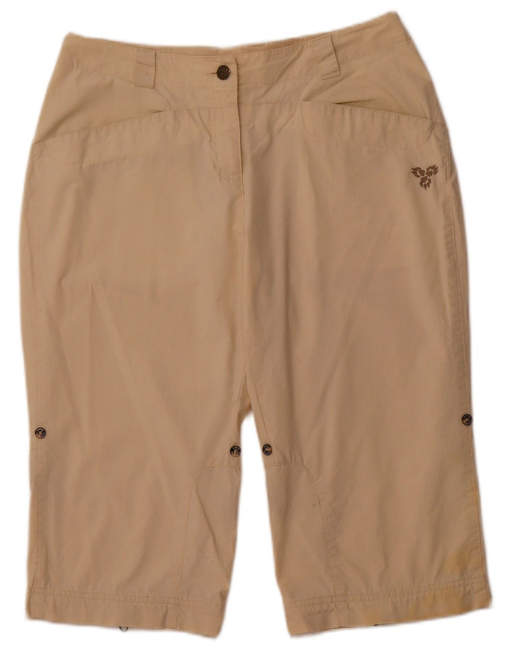 JACK WOLFSKIN Bermuda Femme UK 10/12 Moyen W30 Beige