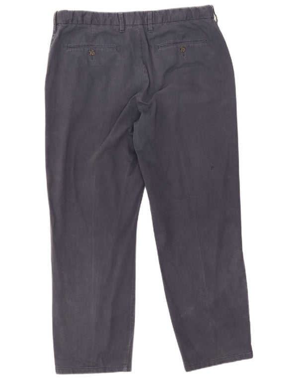 Marks & Spencer Pantalon Chino Droit Homme W36 L29 Bleu Marine Coton