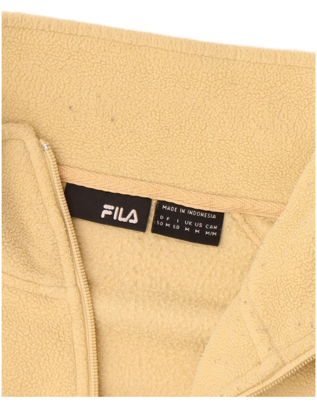 Fila Veste polaire homme UK 38 Polyester jaune moyen