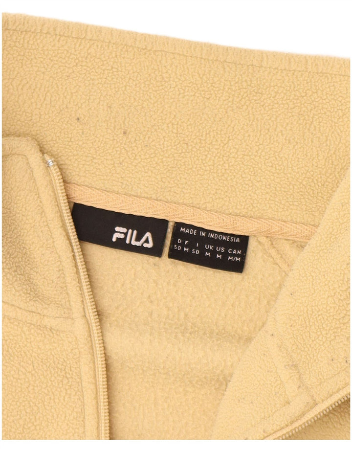 Fila Veste polaire homme UK 38 Polyester jaune moyen