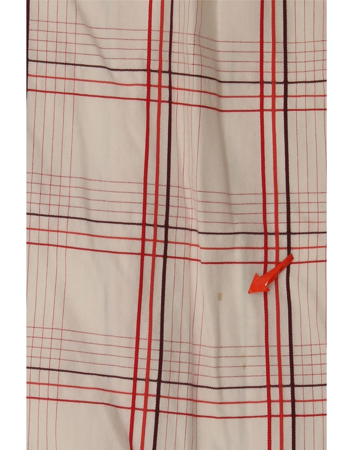 Wrangler Chemise à manches courtes pour homme XL en coton à carreaux blancs