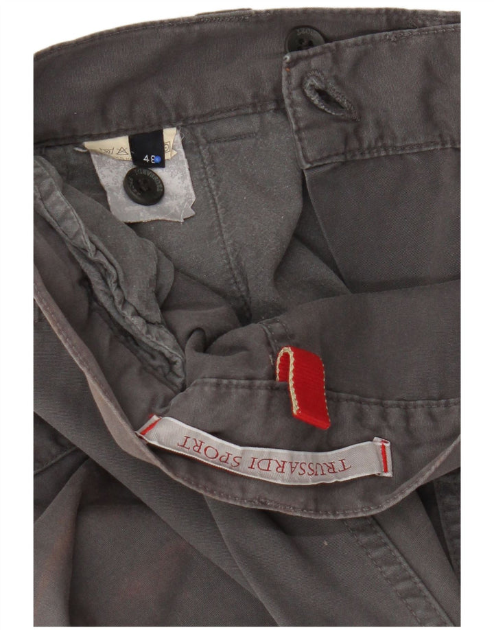 Trussardi Pantalon Cargo Droit IT 48 Medium W32 L32 Gris