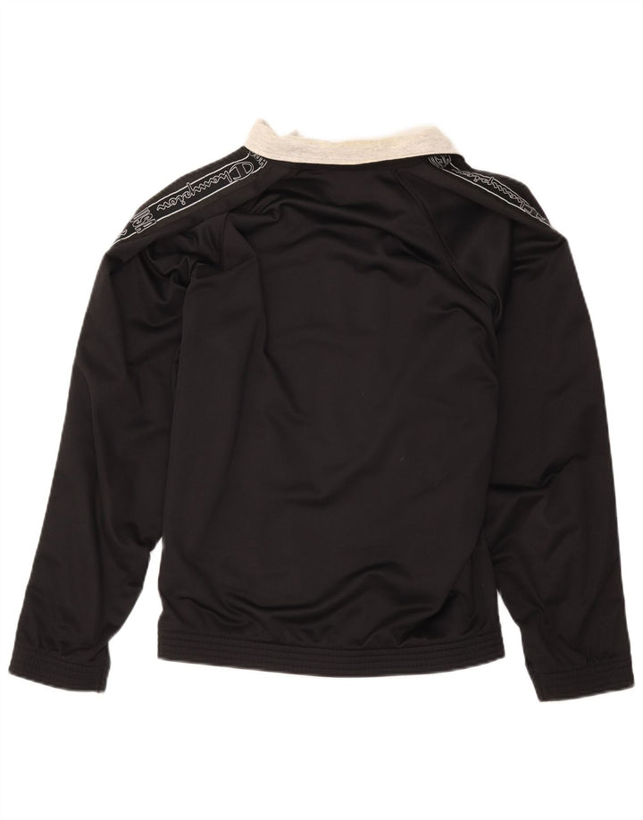 Champion Veste de survêtement graphique pour homme Taille L en polyester noir
