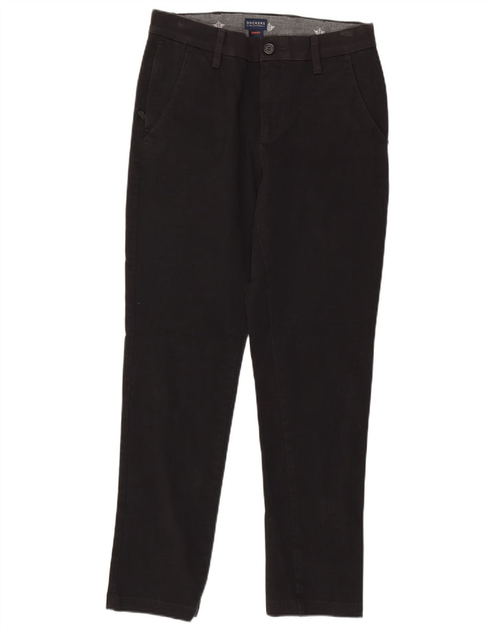 DOCKERS Pantalon Chino Slim Fit Homme W29 L29 Noir Coton