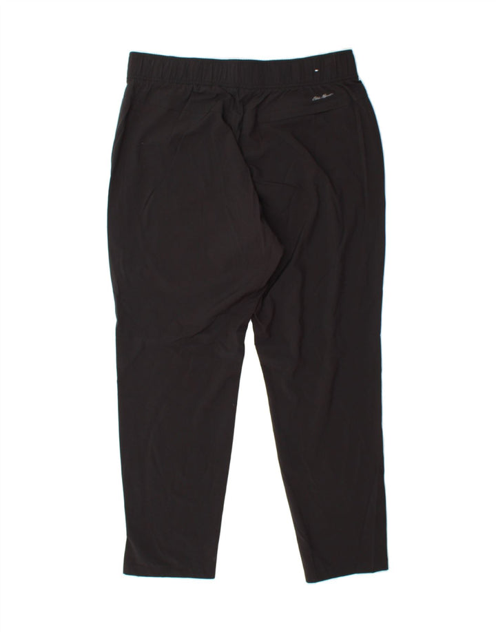 EDDIE BAUER Womens Slim Casual Trousers Medium W30 L27 Black Polyester Vintage Eddie Bauer and Second-Hand Eddie Bauer from Messina Hembry 