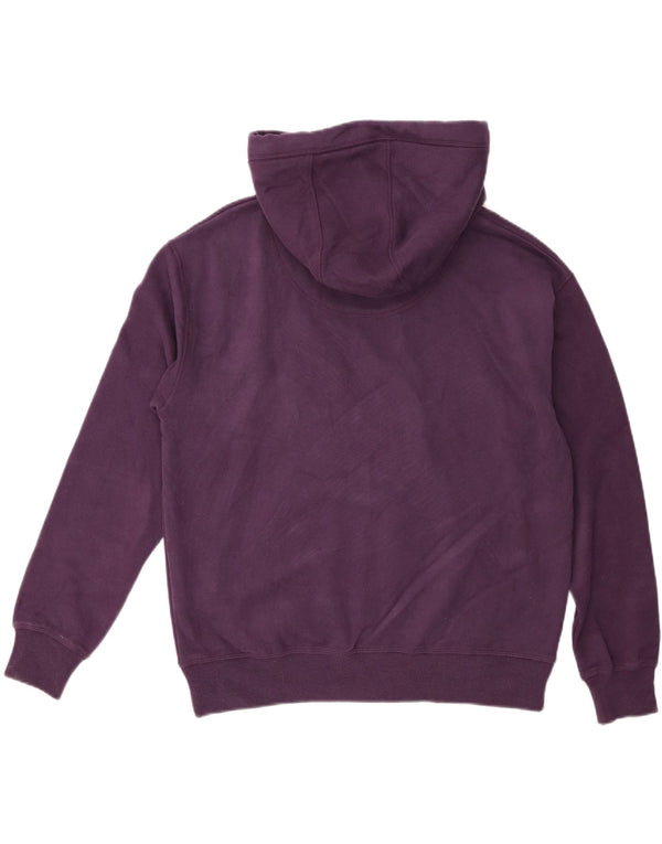Fat Face Pull à capuche surdimensionné pour femme UK 44 en coton violet moyen