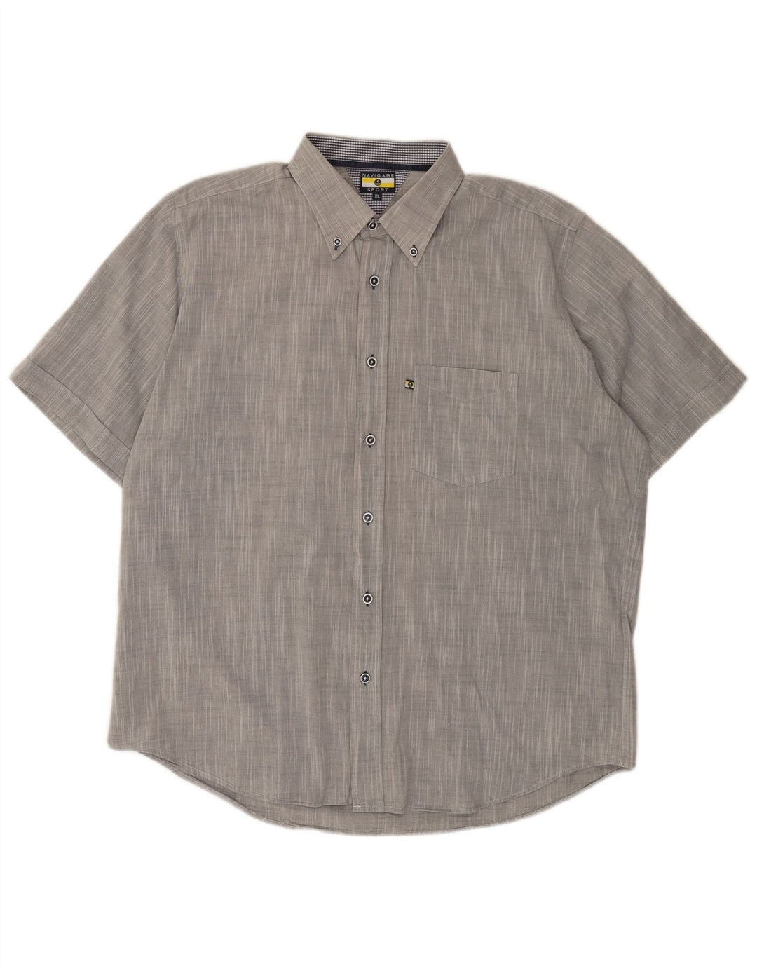 NAVIGARE Chemise à Manches Courtes Homme XL Gris