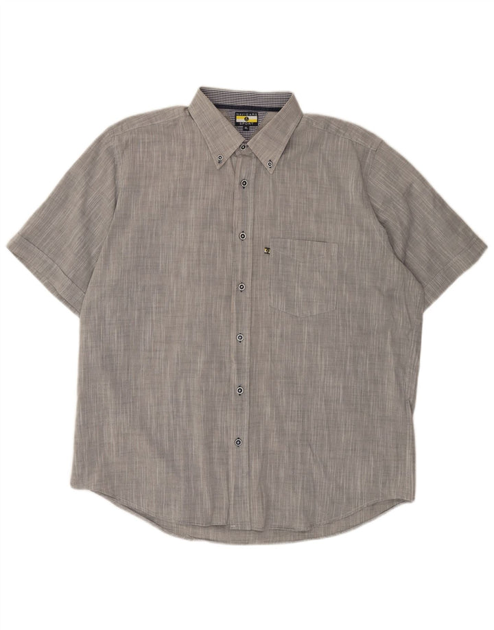 NAVIGARE Chemise à Manches Courtes Homme XL Gris