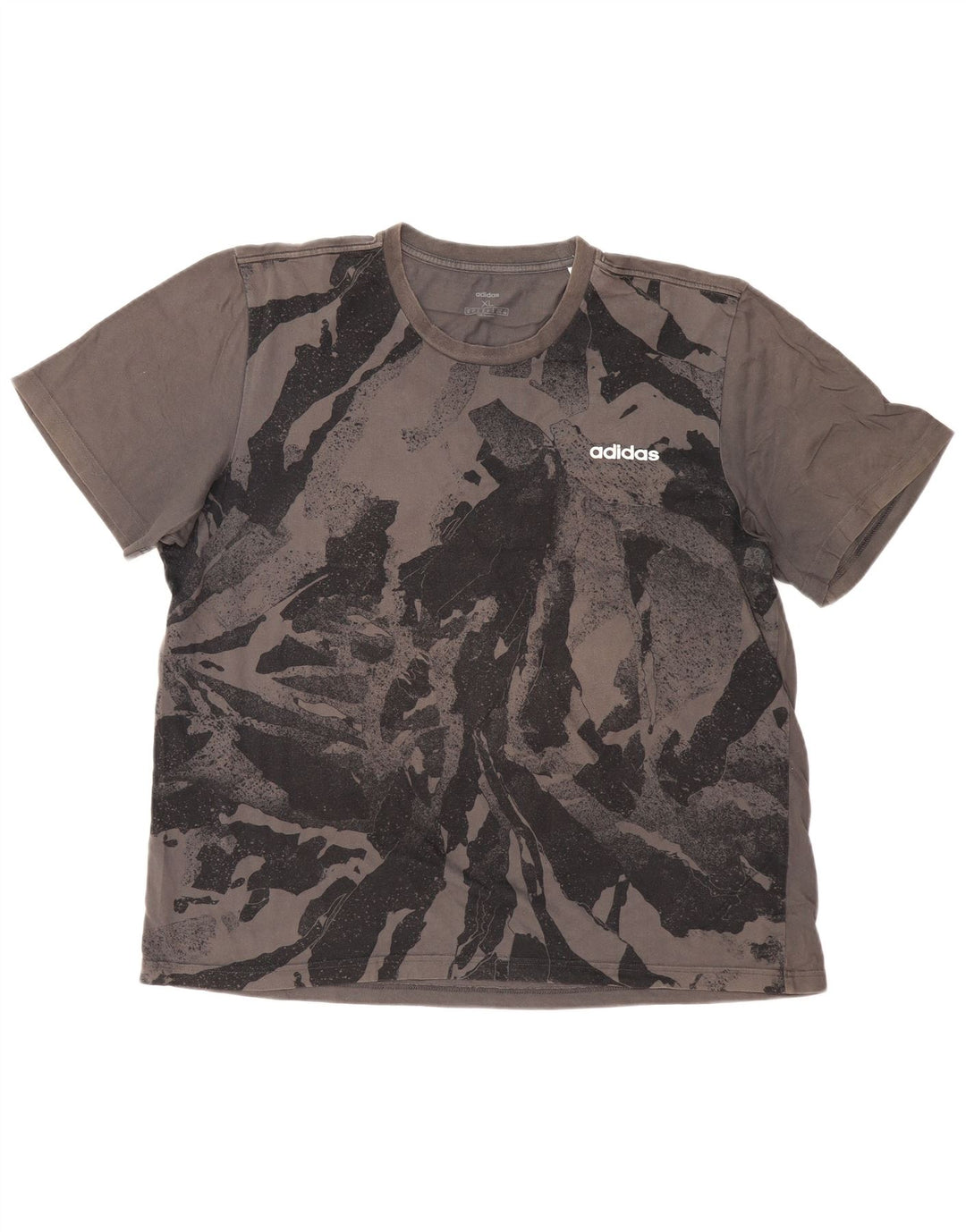 ADIDAS T-Shirt à Motif Abstrait pour Homme XL Gris