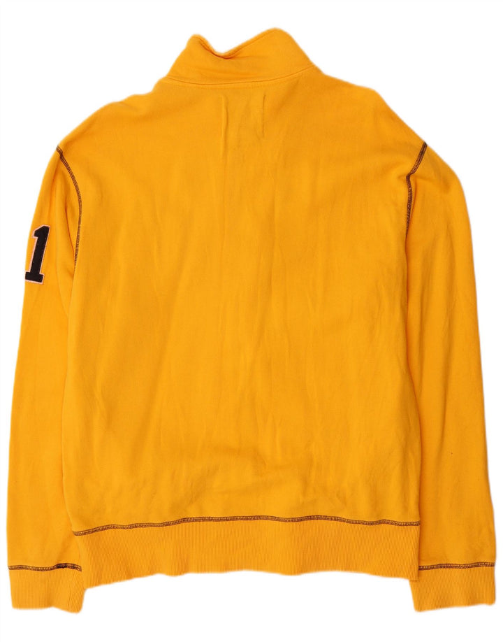 FILA Veste de Survêtement Graphique Homme Large Jaune Coton