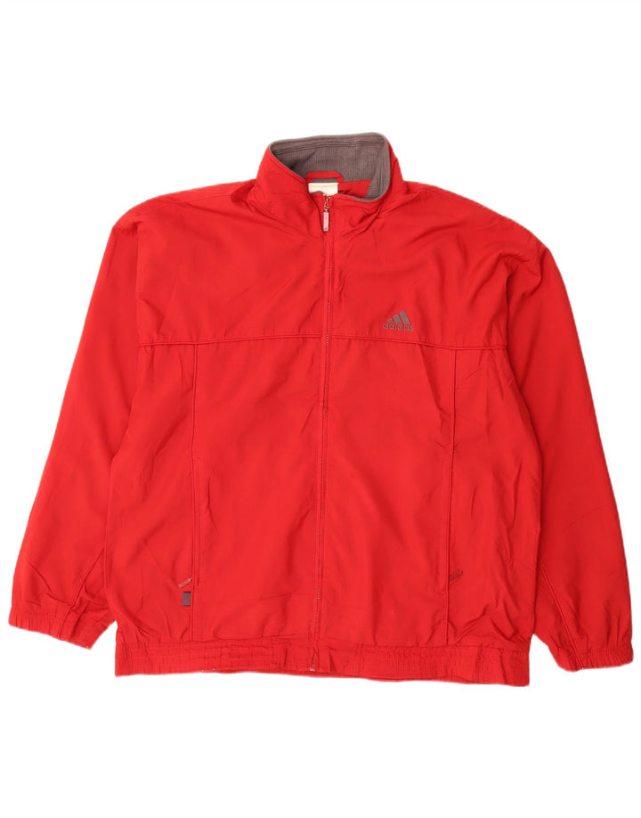 Adidas Veste de survêtement pour homme XL Rouge Polyester