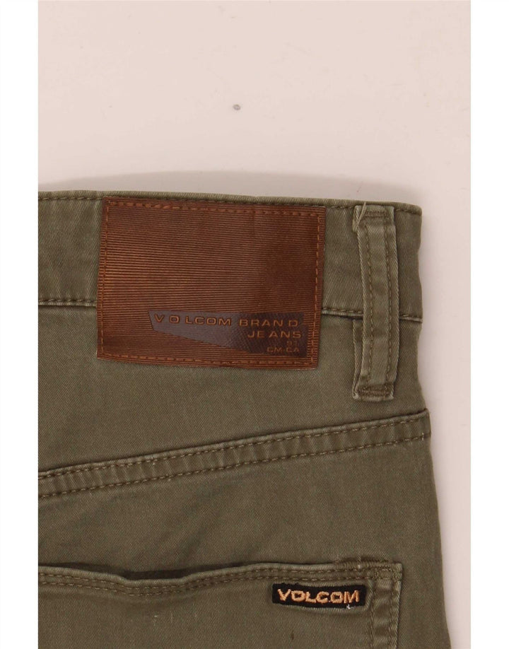 Volcom Short en jean Solver W30 Homme Kaki Moyen Coton