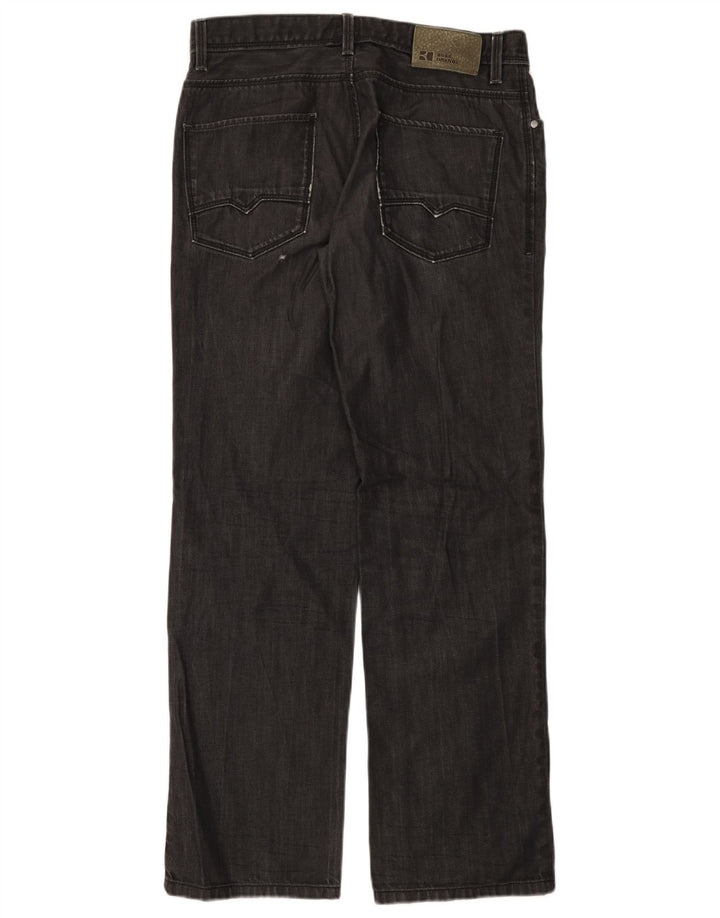 HUGO BOSS Femme Jean Droit W33 L32 Gris Coton