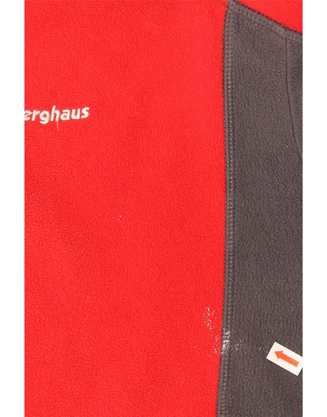 Berghaus Pull Polaire à Col Zippé Homme Rouge Moyen Polyester Colorblock